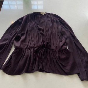 Aritzia Wilfred Shanina Front Tie Blouse